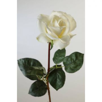 Künstliche Rose AMELIE, weiß, 70cm, Ø8cm
