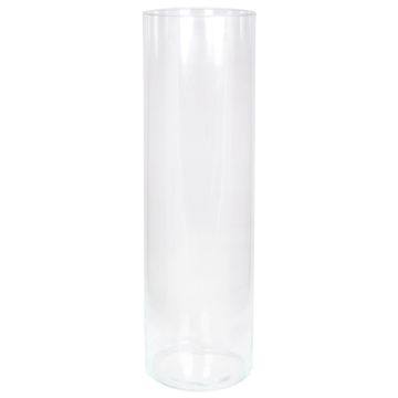 Große Zylinder Vase SANYA OCEAN aus Glas, klar, 50cm, Ø15cm
