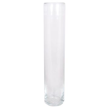 Große Zylinder Vase SANYA OCEAN aus Glas, klar, 50cm, Ø10cm