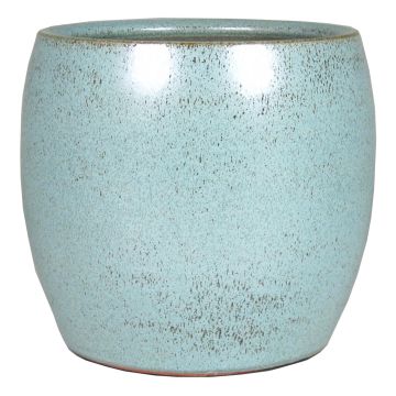 Übertopf aus Keramik FALISCI, blau, 13cm, Ø15cm