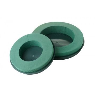 OASIS Ideal Nasssteckmasse Pflanzring KILEY in Papercompound Schale, grün, 4,5cm, Ø24cm