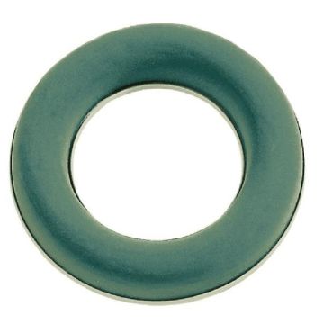 OASIS Ideal Nasssteckmasse Ring AROHA in Papercompound Schale, grün, 4cm, Ø30cm