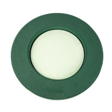 OASIS Nasssteckschaum Podest Ring DEVANY, Trauerfloristik, Bioline Holzunterlage, grün, 4,5cm, Ø37cm