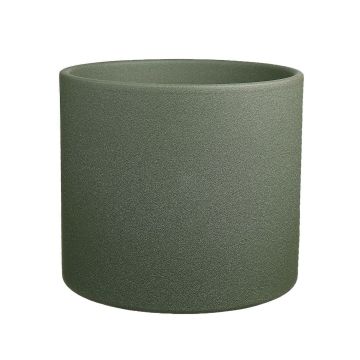 Keramik Übertopf ALFIRK, sandstruktur, grün-grau, 31,1cm, Ø32,5cm