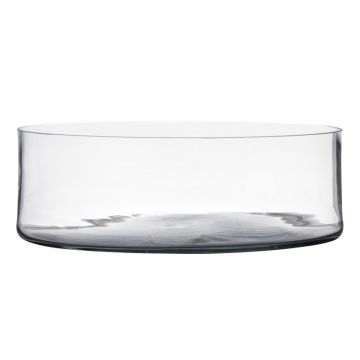 Schale ALEXIA aus Glas, transparent, 11cm, Ø34cm