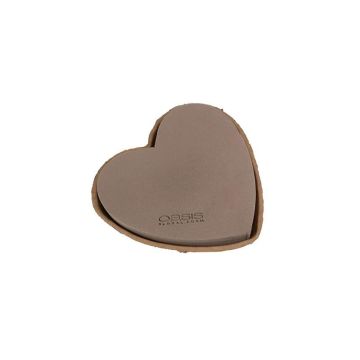 OASIS Nasssteckmasse Herz JANEA, NatureSource 20% biobasierte Rohstoffe, Biolit Altpapier Schale, braun, 17x17x4cm OASIS Nasssteckmasse Herz JANEA, NatureSource 20% biobasierte Rohstoffe, Biolit Altpapier Schale, braun, 17x17x4cm