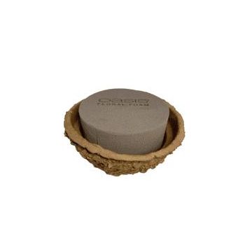 OASIS Nasssteckmasse Zylinder JOZA, NatureSource 20% biobasierte Rohstoffe, Biolit Altpapier Schale, braun, 6cm, Ø14cm OASIS Nasssteckmasse Zylinder JOZA, NatureSource 20% biobasierte Rohstoffe, Biolit Altpapier Schale, braun, 6cm, Ø14cm
