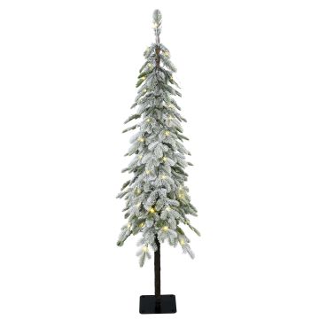 Künstlicher Tannenbaum Hochstamm MOLDE DELUXE, beschneit, LEDs, 120cm, Ø20cm