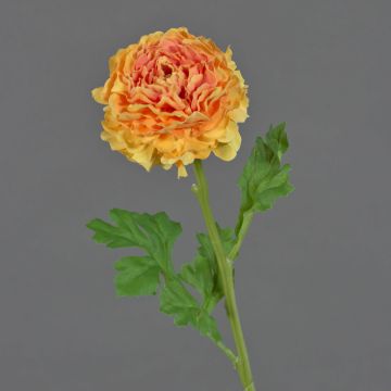 Kunstblume Ranunkel GRINTEL, orange-lachs, 45cm, Ø9cm