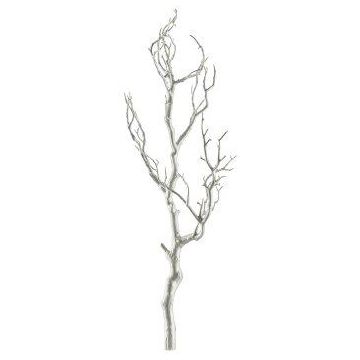 Deko Birkenzweig SNEFLO, silber, 75cm