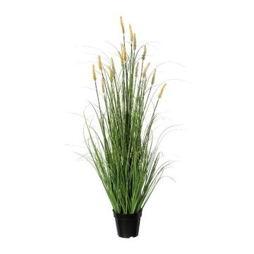 Fake Gras Lampenputzergras VELZA mit Rispen, gelb, 120cm