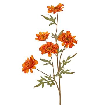 Dekozweig Chrysantheme PRUDENCE, Eco Collection, orange-gelb, 75cm, Ø5-6,5cm