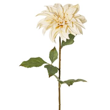 Dahlie künstlich PHILLIPPA, Eco Collection, creme-gelb, 65cm, Ø15cm