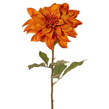 Dahlie künstlich PHILLIPPA, Eco Collection, orange-gelb, 65cm, Ø15cm