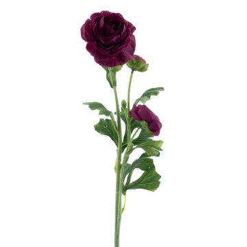 Kunst Blume Ranunkel PROTO, dunkelviolett, 65cm