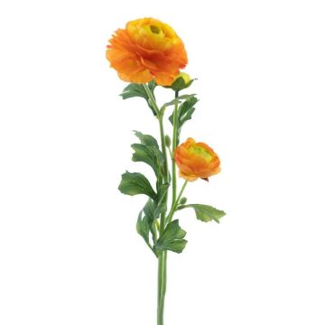 Kunst Blume Ranunkel PROTO, orange-gelb, 65cm
