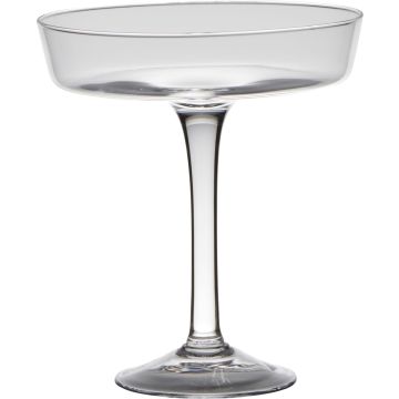 Glas Schüssel mit Fuß MICK, transparent, 21,5cm, Ø19cm