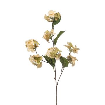 Künstliche Blume Hortensie CLARY, hellgelb, 80cm