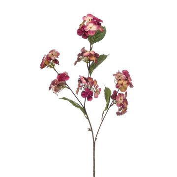 Künstliche Blume Hortensie CLARY, pink-grün-creme, 80cm
