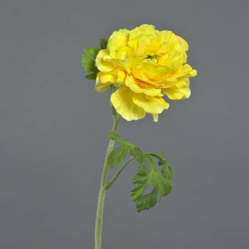 Kunstblume Ranunkel KRISTY, gelb, 60cm, Ø10cm