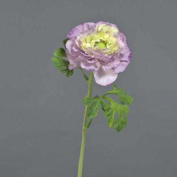 Kunstblume Ranunkel KRISTY, lila-creme, 60cm, Ø10cm