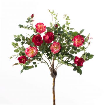 Kunstbaum Rosenstamm ROSALIA, Kunststamm, Blüten, pink, 135cm