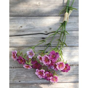 Künstliche Wachsblume HEKLA, violett, 30cm, Ø2-2,5cm