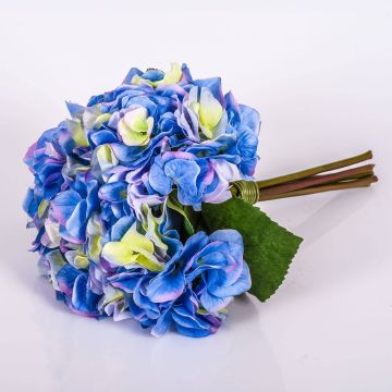 Künstlicher Hortensien Strauß KLARA, blau, 30cm, Ø18cm