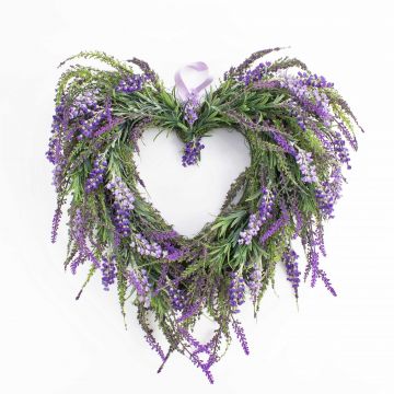 Textil Lavendelherz KIRSA, violett, Ø45cm