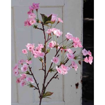 Kunstzweig Japanische Zierkirsche ARILA mit Blüten, rosa, 85cm