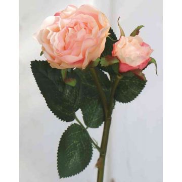 Bogota-Rose 56cm peach-creme DP Kunstblumen künstliche Rose Rosen Blumen 