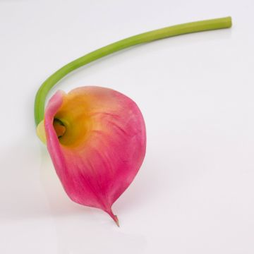 Kunstblume Calla TERESA, pink-gelb, 70cm, 10x18cm