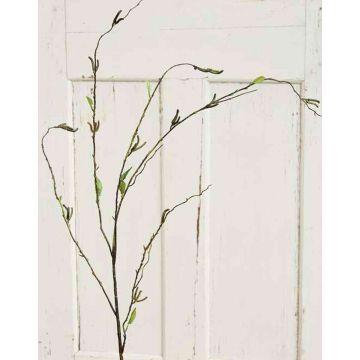 Kunst Birkenzweig AZIR mit Blüten, braun-grün, 125cm