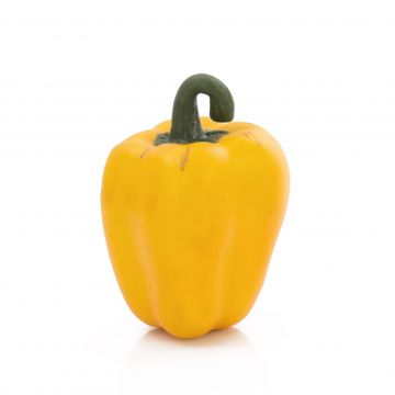 Künstliche Paprika PETER, gelb, 11cm, Ø7cm