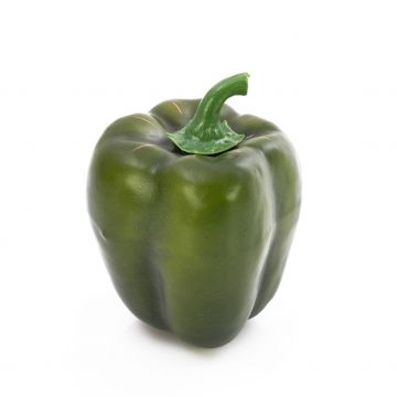 Künstliche Paprika PETER, grün, 11cm, Ø7cm