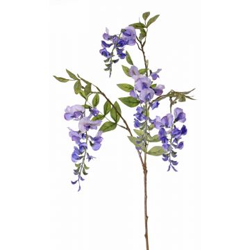 Textil Blauregen Zweig SOULA mit Blüten, blau, 80cm