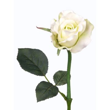 Künstliche Rose ELLI, creme-weiß, 30cm, Ø6cm