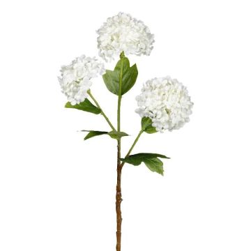 Kunstzweig Schneeball SKORNE, weiß, 60cm