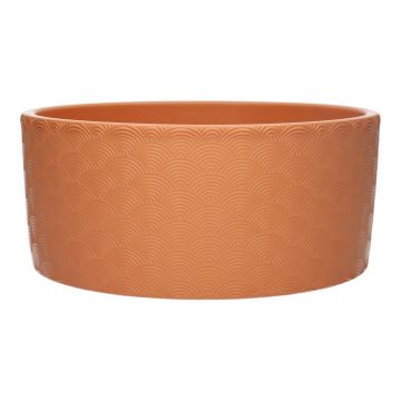 Keramikschale FERDINANTA mit Muster, terracotta, 9cm, 18,5cm