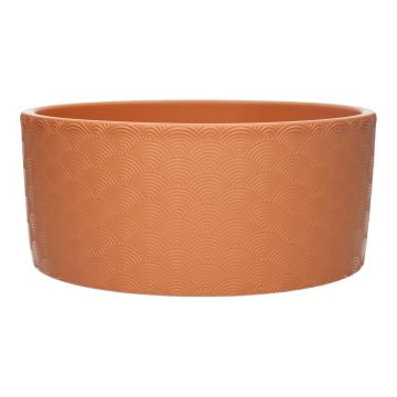 Keramikschale FERDINANTA mit Muster, terracotta, 10,1cm, 22,5cm