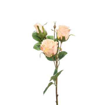 Kunstblumen Zweig Rose FREYDE, hellrosa, 45cm