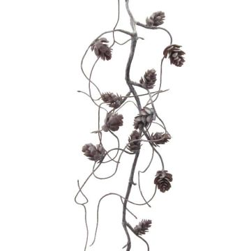 Kunst Zapfengirlande Tanne ZEBRO, natur, 120cm