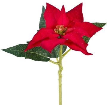 Plastikblume Weihnachtsstern KASNERK, rot, 40cm
