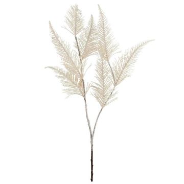 Kunstzweig Schildfarn VRENTO, beschneit, weiß, 75cm