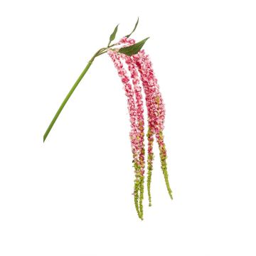 Plastik Amaranthus Zweig NOHOL mit Blüten, rosa-pink, 95cm