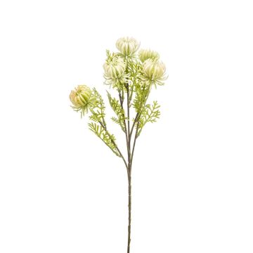 Kunst Artischocke Blütenzweig PALLADIA, creme, 45cm