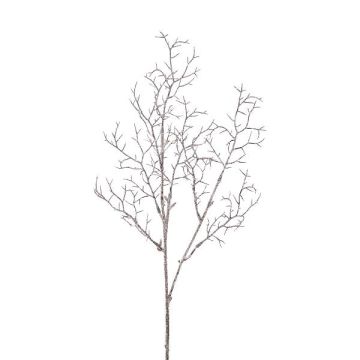 Dekozweig Koralle ZORVEK, gefroren, weiß-braun, 70cm