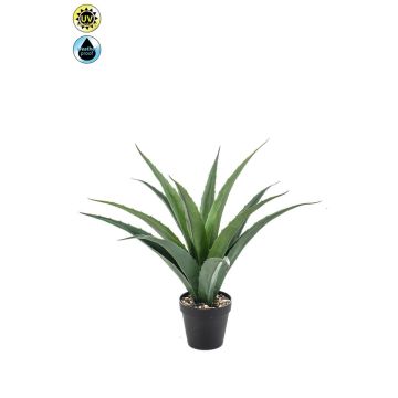 Künstliche Agave americana QUINTINUS, Dekotopf, crossdoor, grün, 45cm