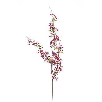 Künstlicher Schneebeeren Zweig WENPER mit Beeren, rot, 105cm