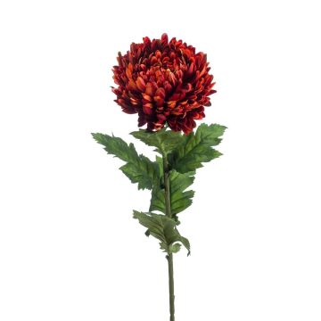 Kunstblume Chrysantheme LAZO, orange-rot, 75cm